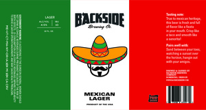 Backside Brewing Co. Mexican Lager