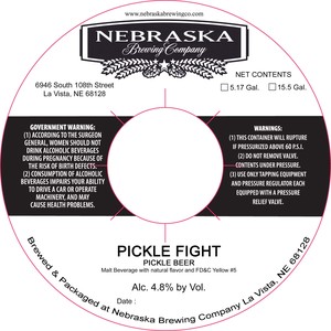 Nebraska Brewing Company Pickle Fight