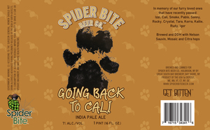 Spider Bite Brewing Company Going Back To Cali