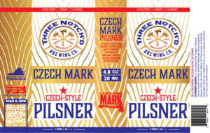 Three Notch'd Brewing Co. Czech Mark March 2023