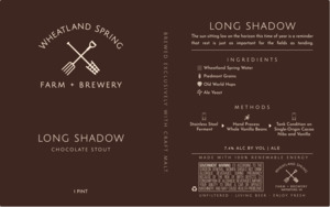 Wheatland Spring Farm + Brewery Long Shadow
