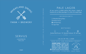 Wheatland Spring Farm + Brewery Servus March 2023