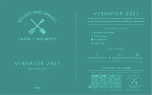 Wheatland Spring Farm + Brewery Vernator 2023 March 2023