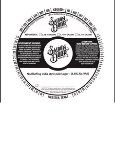 Saloon Door Brewing No Bluffing India Style Pale Lager