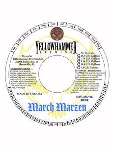 Yellowhammer Brewing, Inc. March Marzen March 2023