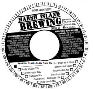 Marsh Island Brewing Spinnin' Tracks