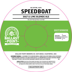 Ballast Point Speedboat