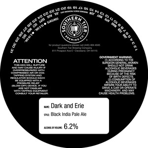 Southern Tier Brewing Company Dark And Erie