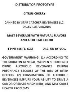 Star Catcher Beverages LLC Citrus Cherry