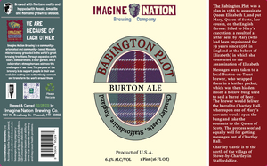 Imagine Nation Brewing Company Babington Plot Burton Ale