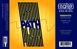 Agile Brewing Narrow Path Pils March 2023