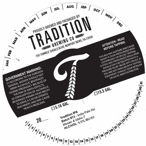 Tradition Brewing Company Tradition IPA