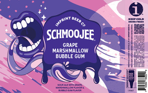 Imprint Beer Co. Schmoojee Grape Marshmallow Bubblegum