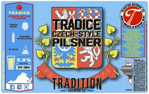 Tradition Brewing Company Tradice Czech-style Pilsner