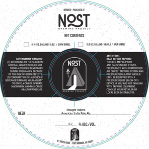 Nost Brewing Project Straight Papers