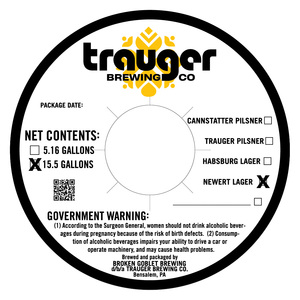 Trauger Brewing Newert Lager