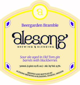 Alesong Brewing & Blending Beergarden Bramble March 2023