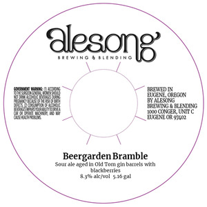 Alesong Brewing & Blending Beergarden Bramble