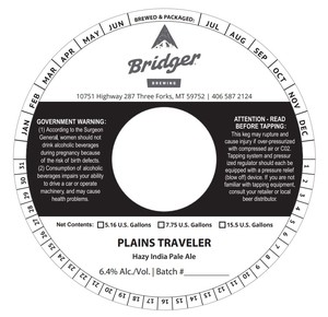 Plains Traveler Hazy India Pale Ale 