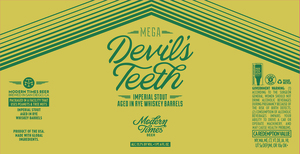Modern Times Beer Mega Devil's Teeth Imperial Stout Aged In Rye Whiskey Barrels