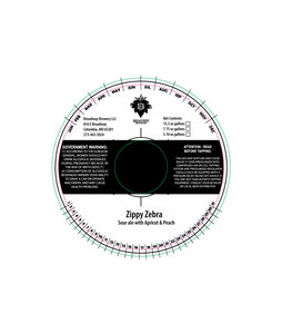 Broadway Brewery Zippy Zebra