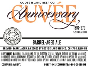 Goose Island Beer Co. Anniversary Cuvee