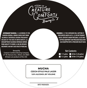 Creature Comforts Brewing Co. Mucha March 2023