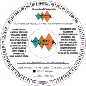 Wandering Mind The Lamb, The Thief, And The Lion March 2023