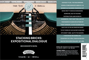 Blackstack Brewing Stacking Bricks: Expositional Dialogue