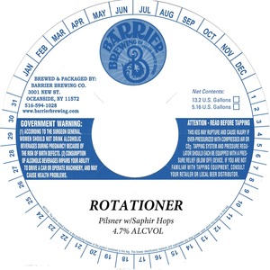 Barrier Brewing Co Rotationer March 2023