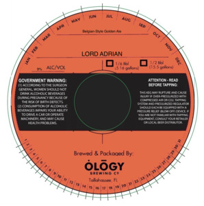 Ology Brewing Co. Lord Adrian March 2023