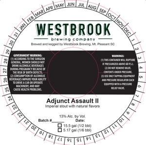 Westbrook Brewing Company Adjunct Assault Ii