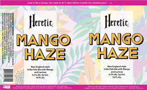 Heretic Brewing Co. Mango Haze March 2023