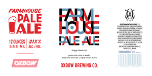 Oxbow Brewing Co. Farmhouse Pale Ale