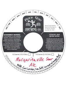 Rock God Brewing Co. Margaritaville Sour Ale With Coriander, Sea Salt, Lime Zest And Orange Peel