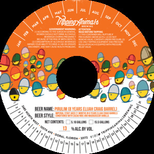 Tripping Animals Brewing Pirulim (8 Years Elijah Craig Barrels)