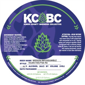 Kings County Brewers Collective Mission Impossumible