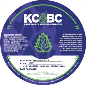 Kings County Brewers Collective Macina Di Sale