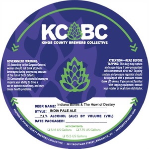 Kings County Brewers Collective Indiana Bones & The Howl Of Destiny March 2023
