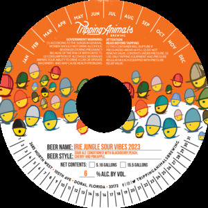 Tripping Animals Brewing Irie Jungle Sour Vibes 2023