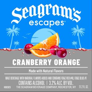 Seagram's Escapes Cranberry Orange March 2023