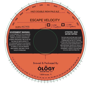 Ology Brewing Co. Escape Velocity March 2023
