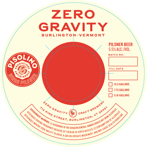 Zero Gravity Craft Brewery Pisolino March 2023