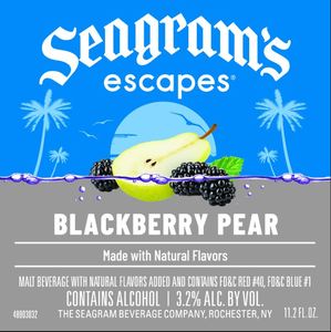 Seagram's Escapes Blackberry Pear March 2023