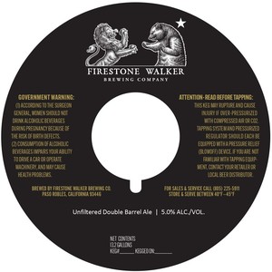 Firestone Walker Brewing Company Unfiltered Double Barrel Ale