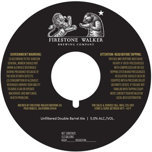 Firestone Walker Brewing Company Unfiltered Double Barrel Ale