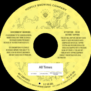 Hopfly Brewing Company All Times