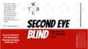 The Washington Brewing Company Second Eye Blind