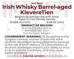 Het Nest Irish Whisky Barrel-aged Kleveretien