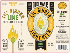 Cinderlands Beer Co. Lil' Cinder Lime March 2023